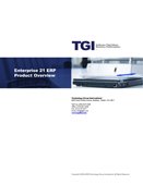 Enterprise 21 ERP Product Overview